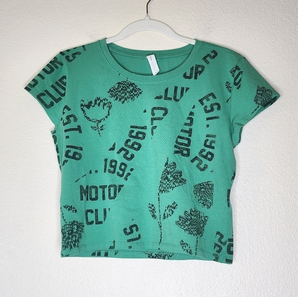 Anthropologie Daily Practice Graphic Short-Sleeve Baby Tee M - Picture 2 of 7